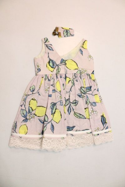 画像2: SD&DD/OF:dollrium製レモン柄ワンピース U-24-04-03-083-NY-ZU (2)