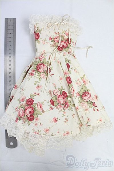 画像5: ＳＤG/ＯＦ：ベアトップドレス：クリーム/1/3　60ｃｍ　BJD　MJD　衣装　ドール用 I-25-11-30-143-KD-ZI (5)