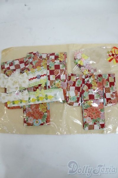 画像1: 1/6ドール(22cm)/OF 着物2点セット Y-26-01-04-194-YD-ZY (1)