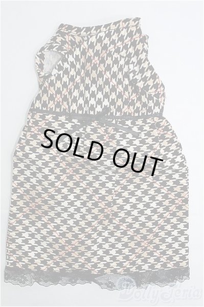 画像1: SD13GIRL/OF：ノースリーブ千鳥ワンピ I-25-02-23-3037-TN-ZI (1)