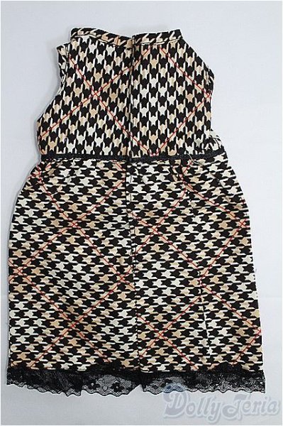 画像2: SD13GIRL/OF:ノースリーブ千鳥ワンピ I-25-02-23-3037-TN-ZI (2)