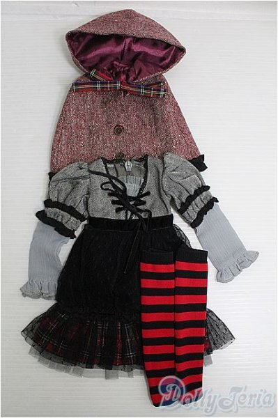 画像1: 【SALE】MSD/リトルレッドドレスセット I-25-01-12-2084-TN-ZI (1)
