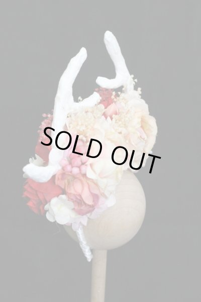 画像2: MSD/OF:カチューシャ(角パーツ付)flower.B様製 S-25-10-05-353-GN-ZS (2)