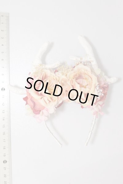 画像5: MSD/OF:カチューシャ(角パーツ付)flower.B様製 S-25-10-05-353-GN-ZS (5)