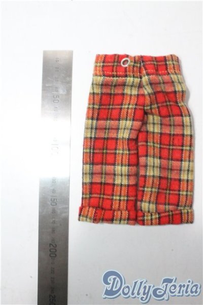 画像2: 40cmドール/OF:ボトムス(チェック柄) U-25-08-26-105-GN-ZU (2)