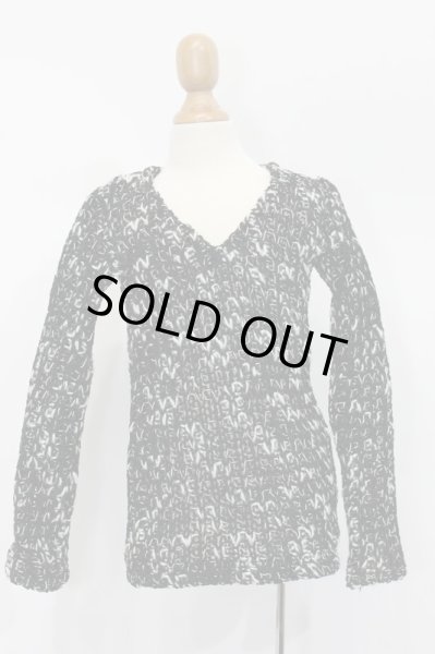 画像1: SD13BOY/OF:ニットトップス(黒×白):TREE Design製 S-25-11-16-568-GN-ZS (1)