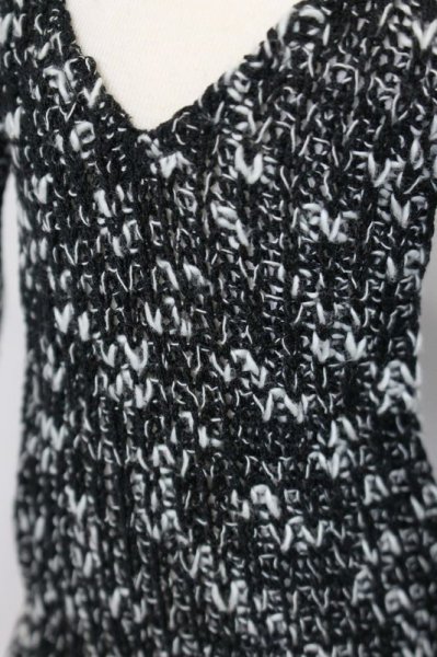 画像4: SD13BOY/OF:ニットトップス(黒×白):TREE Design製 S-25-11-16-568-GN-ZS (4)