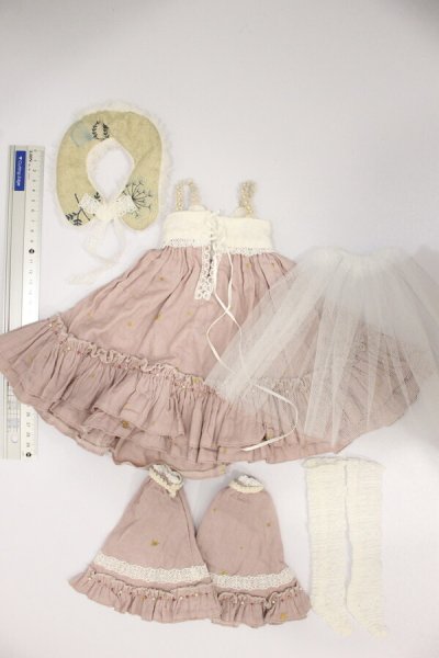 画像8: SD/OF:淡色ノースリーブワンピースセット S-25-11-30-392-GN-ZS (8)