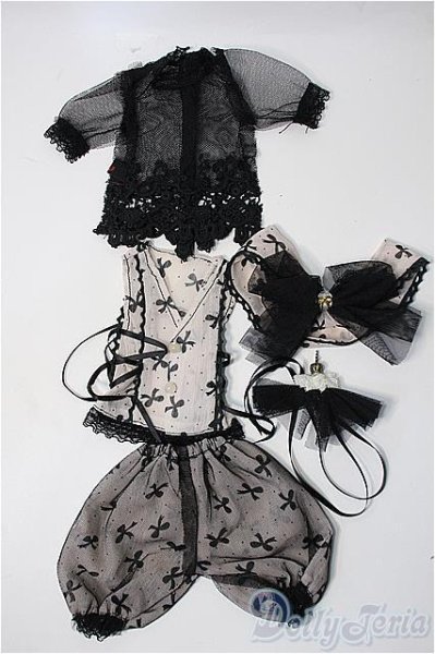 画像1: msd/of:衣装セット(chiffon ribbon dress) Y-25-03-05-095-TN-ZY (1)