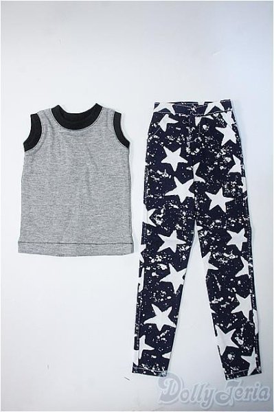画像1: SD13Boy/OF衣装：タンクトップ+星柄パンツ Y-25-01-15-045-TN-ZY (1)