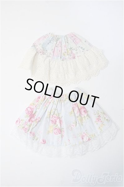 画像1: MSD/OF:ローズ柄レースフリルスカート Y-25-07-02-236-YB-ZY (1)