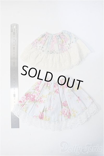 画像2: MSD/OF:ローズ柄レースフリルスカート Y-25-07-02-236-YB-ZY (2)