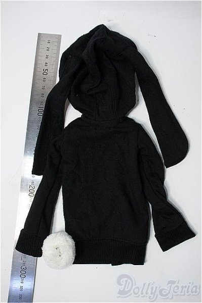 画像2: MSD/OFセット:うさぎパーカ+ぽんぽんブローチ(velvet*paw様)SDMうさ耳フード Y-25-09-17-222-YB-ZY (2)