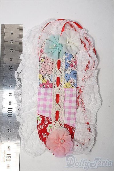 画像3: MSD/ヘッドドレス パッチワーク Y-25-09-17-291-YB-ZY (3)