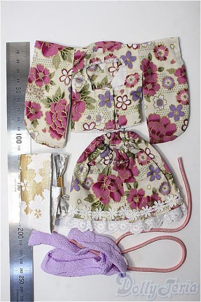 画像2: 幼SD天使/OFセット 着物ドレス Y-25-09-17-240-YB-ZY (2)