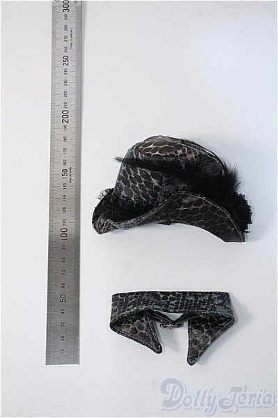 画像2: SDM/OF：スネーク柄ハット＆つけ襟 Y-25-09-17-298-NY-ZY (2)