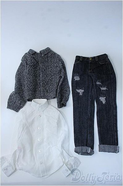 画像1: SDGrB/OF ブラウス(Doll Hreat)+ニット+ダメージデニムパンツ(DOLK SELECT) Y-25-04-09-215-YB-ZY (1)