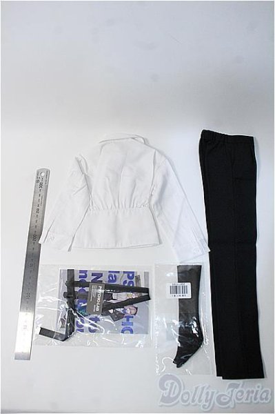 画像2: SDGr/OF セット ブラウス+パンツ+ソックス+飾りサスペンダー(PSYCHO lab様) Y-25-06-18-074-YB-ZY (2)