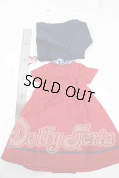 画像2: MSD/よそゆきワンピセット(ダークレッド)・ミニ Y-25-09-17-215-YD-ZY (2)