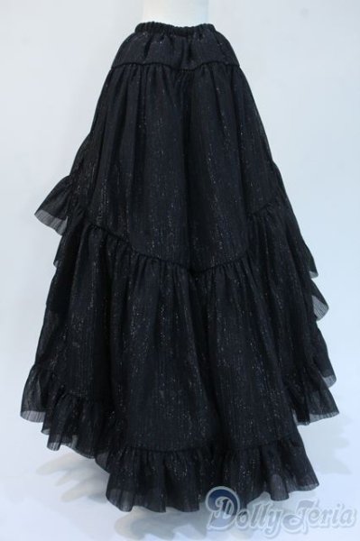 画像3: SD/OF:リバーシブル・プリンセスぽんぽんパニエ（黒・レース） Y-25-05-07-240-YD-ZY (3)