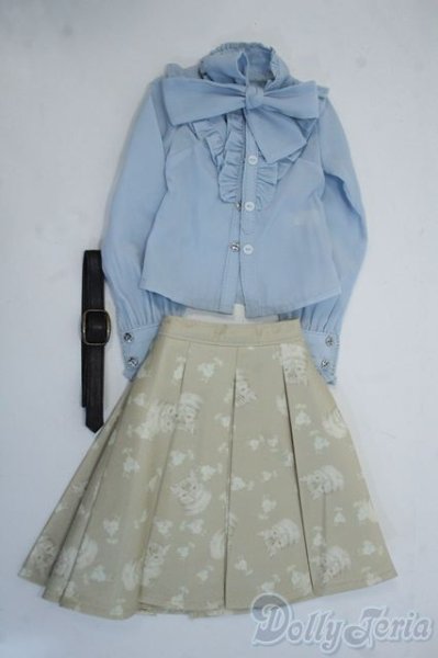 画像1: SD＆DD/OF:brown tabby cat skirt set Y-25-07-09-236-YD-ZY (1)