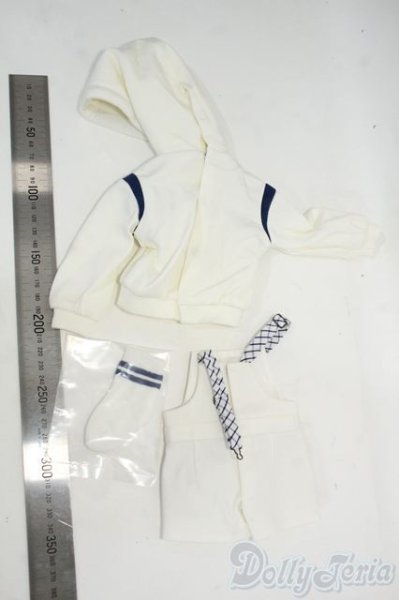 画像2: SDM＆MSD/OF:ホワイト x チェックサロペットセット Y-26-01-14-177-YD-ZY (2)