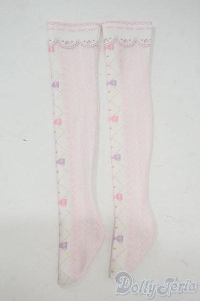 画像1: SD/OF:ドリーミィリボン柄ソックス Y-26-01-14-175-YD-ZY (1)