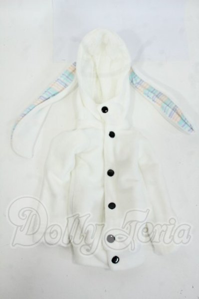 画像1: SDM＆MSD/OF:velvet*paw様製 うさぎぱーか マシュマロ Y-26-04-22-089-WT-ZY (1)