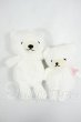 画像1: SD/OF:ぬいぐるみ:しろくま せっちゃん＆しげちゃん Y-26-05-15-159-WT-ZY (1)