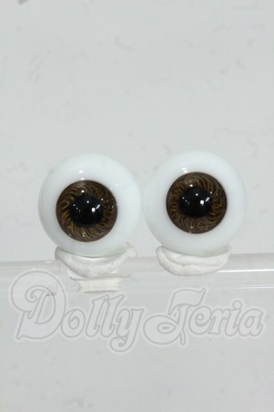画像1: 16mm/Hand Glass Craft製 グラスアイ Y-26-07-28-084-WT-ZY (1)