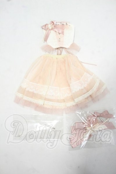 画像1: MSD＆SDM/OF:VOLKS製シュガーピンク・コルセットドレス・ミニ Y-26-08-25-222-WT-ZY (1)