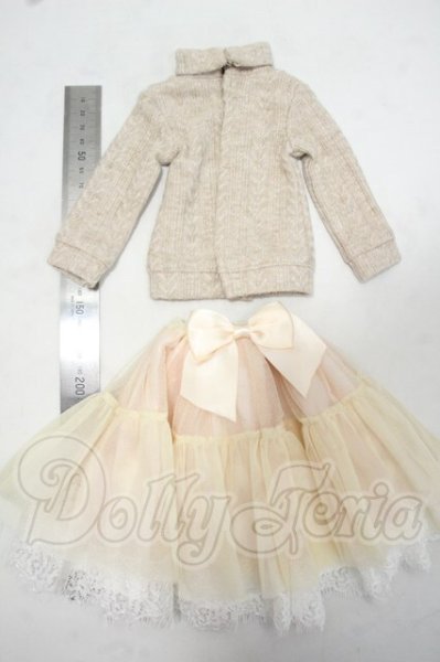 画像2: SDM＆MSD/OF:VOLKS製ニット＆チュールスカート衣装セット Y-26-08-25-262-WT-ZY (2)
