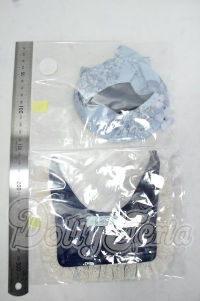 画像2: SD/OF:ベレー帽＆セーラーつけ襟 『薄明のライラック』:angeldear様製 Y-26-09-29-303-WT-ZY (2)