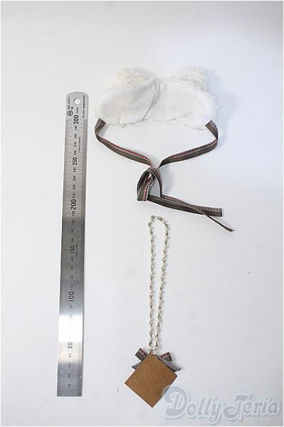 画像2: 幼SD/30cmサイズ：くまみみヘッドドレス・小物 Y-25-09-17-301-NY-ZY (2)