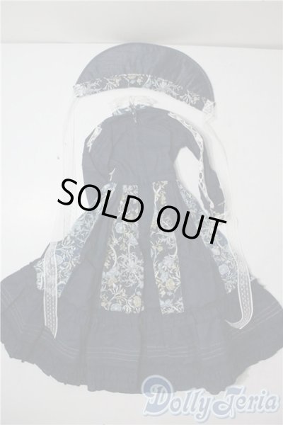 画像2: SDGｒG/OF:クラシカル柄ワンピース・紺 U-25-07-22-192-NY-ZU (2)