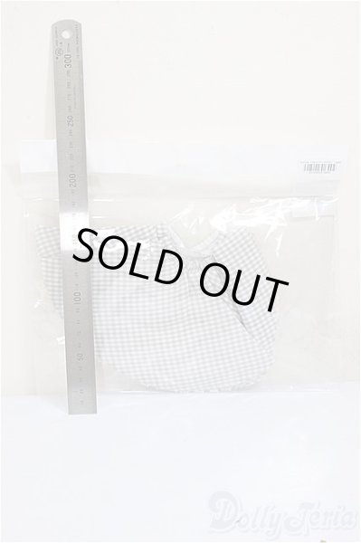 画像2: SD/OF:フレアスカート（白?グレーチェック）/1/3　60ｃｍ　BJD　MJD　衣装　ドール用 A-25-08-06-287-NY-ZA (2)