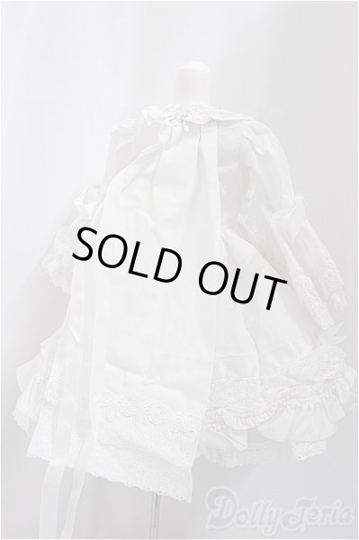 画像2: SD/OF:ローブ・ア・ラ・フランセーズ　【ホワイト】/1/3　60ｃｍ　BJD　MJD　衣装　ドール用 A-25-02-26-351-NY-ZA (2)