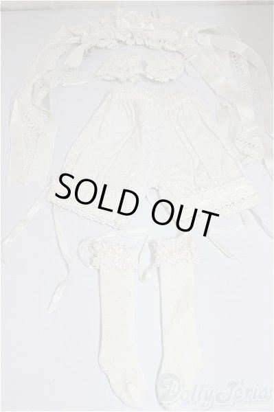 画像3: SD/OF:ローブ・ア・ラ・フランセーズ　【ホワイト】/1/3　60ｃｍ　BJD　MJD　衣装　ドール用 A-25-02-26-351-NY-ZA (3)