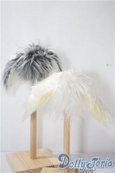 画像2: 6-7inch/耳付きボアウィッグ U-25-04-15-058-KD-ZU (2)