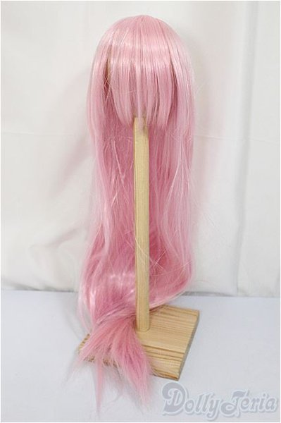 画像1: 8-9inch/ウィッグ　ピンクストレート/インチ　BJD　MJD　ドール用 A-25-05-07-381-KD-ZA (1)