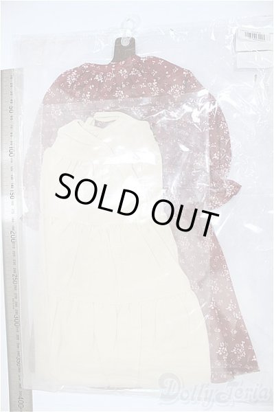 画像2: SD/OF:シフォンワンピースセット（ボルドー）VOLKS製/1/3　60ｃｍ　BJD　MJD　衣装　ドール用 A-25-10-08-251-KD-ZA (2)