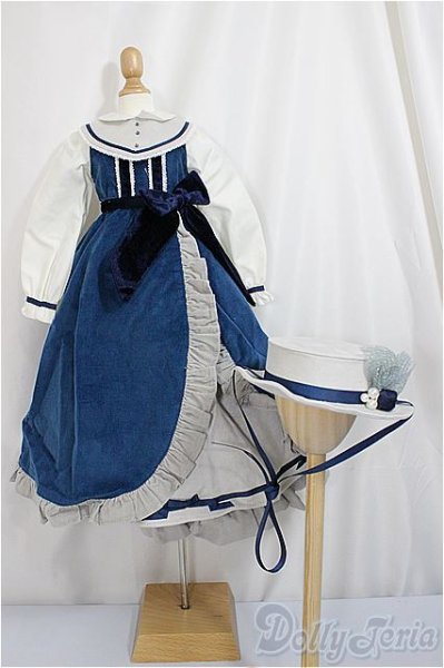 画像1: SD/OF:ミルティーユリボンドレス:VOLKS製/1/3　60ｃｍ　BJD　MJD　衣装　ドール用 A-25-05-21-155-KD-ZA (1)