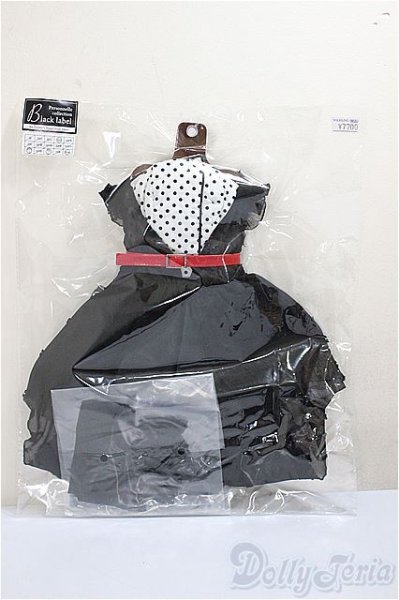 画像1: SD16/OF:BLACKドッドガウンセット/1/3　70ｃｍ　BJD　MJD　衣装　ドール用 A-25-05-28-161-NY-ZA (1)
