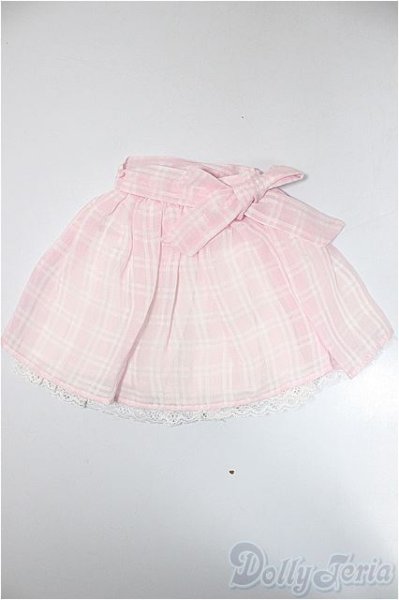 画像1: SD/OF:ピンクチェックスカート/1/3　60ｃｍ　BJD　MJD　衣装　ドール用 A-25-06-18-283-KD-ZA (1)