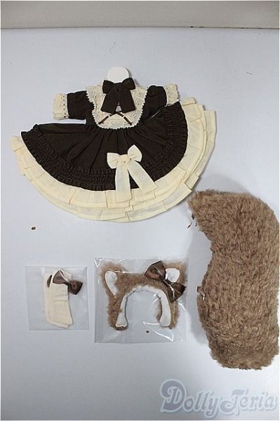 画像1: 幼SD/OF:のんのんシマリス　衣装セット：木茶動物園様/1/6　30ｃｍ　BJD　MJD　衣装　ドール用 A-25-06-18-292-KD-ZA (1)