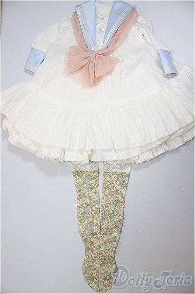 画像1: SD/OF:MILKDOLL様製セーラーワンピース/1/3　60ｃｍ　BJD　MJD　衣装　ドール用 A-25-07-23-173-NY-ZA (1)