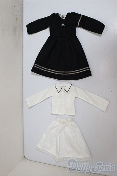 画像1: MSD(SDM)/OF:灰ばら女学院初等科制服/1/4　40ｃｍ　BJD　MJD　衣装　ドール用 A-25-07-30-294-NY-ZA (1)