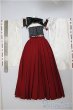 画像2: SD16G/OF:月の衣(紅赤)/1/3　70ｃｍ　BJD　MJD　衣装　ドール用 A-25-08-06-146-NY-ZA (2)
