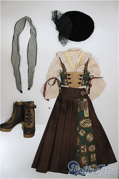 画像1: SD/OF:衣装セット　リーゼロッテGalerie de l'esprit 2021 秋冬Ver./1/3　60ｃｍ　BJD　MJD　衣装　ドール用 A-25-08-06-192-NY-ZA (1)