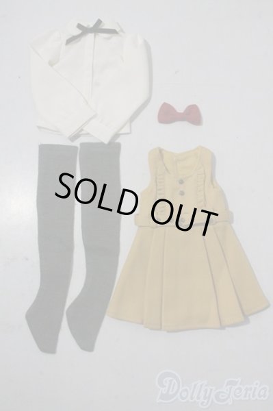 画像1: SDM/OF：ジャンパースカートコーデ・ミニ(カラシ色) U-25-10-21-112-NY-ZU (1)